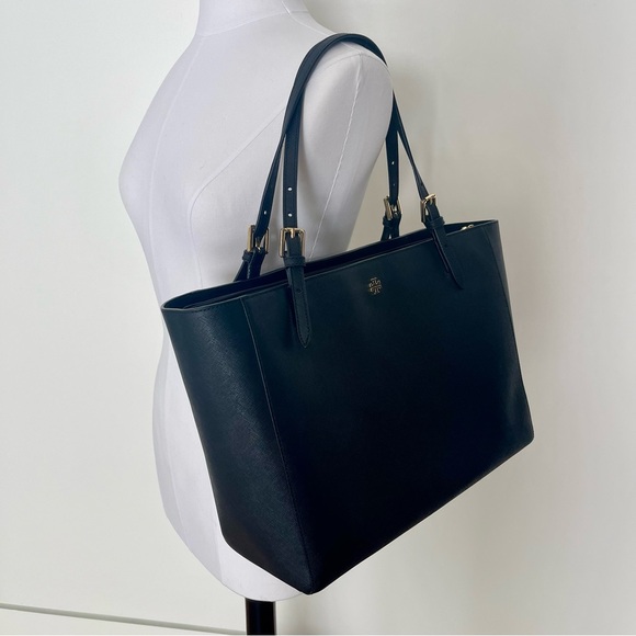 Tory Burch Black Emerson Tote Bag - Picture 3 of 8